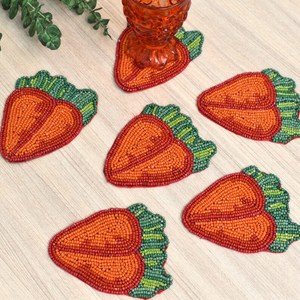 Cute Beaded Luxury Eco-Friendly Portable Cocktail Coasters 1 Piece Washable <b>Bar</b> <b>Mats</b> for Hotel & Home Use - Product Image 6