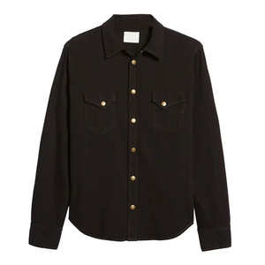 Chemise en jean unie classique pour homme, style unique, pour le bureau et le quotidien, tissu durable, confortable et respirant - Product Image 1