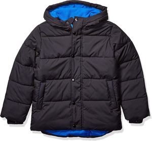 Veste matelassée imperméable personnalisée pour enfants, douce, 100 % polyester, à capuche, avec col montant et motif frontal, idéale pour l'hiver - Product Image 4