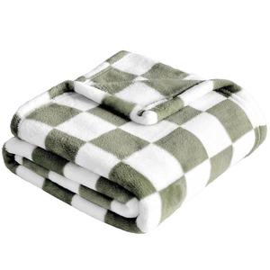 Bed Flannel <b>Blanket</b> Advanced Fiber Technology Super <b>Warm</b> Cozy Reversible Super Soft Four Seasons Plain Premium Hot Sale Design - Product Image 4