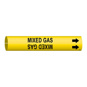 Brady Mixed Gas Snap-On Pipe <b>Marker</b> for Industrial and Laboratory Piping - Product Image 2