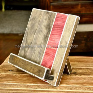 Grand support en bois pour livres de cuisine, pour les livres de cuisine à nombreuses pages, assurant une visualisation parfaite pendant les longues recettes - Product Image 1