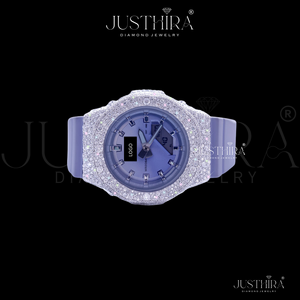 Reloj Cuadrado de Cuarzo con Bisel de Moissanita VVS, Estilo HipHop, Unisex, de Lujo, Hecho a Mano, de Alta Calidad, al Mejor Precio al por Mayor - Product Image 2