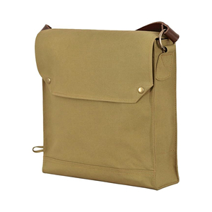 Sac messager unisexe en toile avec sangle en cuir, grand rabat, durable et léger pour les voyages et le travail - Product Image 3