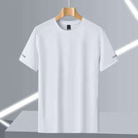 T-shirt de sport imprimé à manches courtes pour homme, séchage rapide, maille respirante, idéal pour la gym, la course et les activités sportives