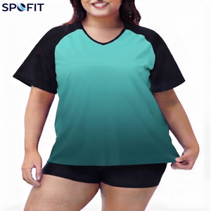 <b>Women's</b> rash guards Anti-UV Quick Dry <b>Compression</b> Rash Guard Short Sleeve Surfing Wear Custom BJJ Washed Spandex/Polyester - Product Image 3