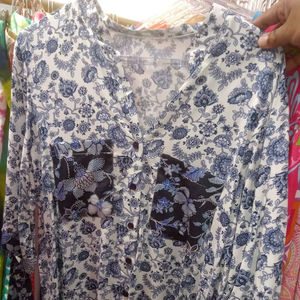 High-Low Hem Printed Satin Vintage Star Pattern <b>Women</b> Turn-down Collar Balloon Sleeve Casual Summer Party <b>Shirts</b> Tassel <b>Sequin</b> - Product Image 1