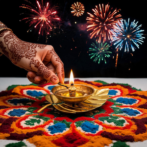 Handcrafted Brass Pan Leaf <b>Oil</b> <b>Lamp</b> Diya Traditional Pooja Deepam 3.5 cm Decorative <b>Oil</b> <b>Lamp</b> for Home Temple Festival Diwali - Product Image 4