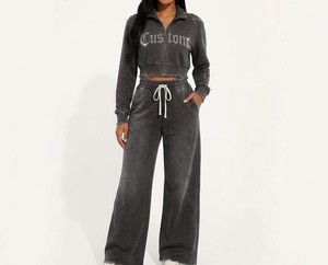 Ensemble de survêtement imprimé à capuche pour homme, directement de l'usine, avec pantalon de survêtement à taille élastique, fournisseur MOQ - Product Image 3