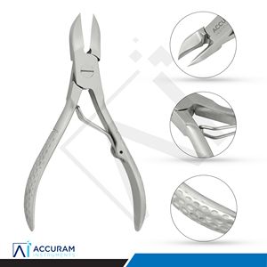 Accuram – Kit professionnel de coupe-ongles en acier inoxydable (4 pièces) pour ongles incarnés, outils de pédicure et podologie, soins des ongles - Product Image 4