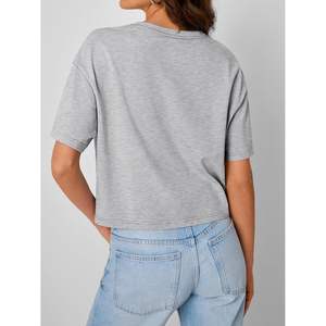 2025 été printemps FOXA 2025 femmes haut court surdimensionné entraînement t-shirts décontracté à manches courtes t-shirts vêtements de mode - Product Image 2