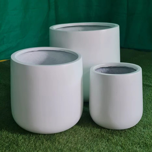 KNT Creations PL B-217 Ensemble de jardinières pour plantes d'intérieur, plantation directe, plantes artificielles, légères, durables, sculptées à la main - Product Image 1