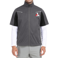 Veste de baseball et softball pour homme, imperméable, avec fermeture éclair quart de tour et bas ajustable, pour cage de frappe.