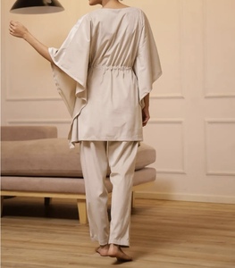High Quality Stylish Modest <b>Kaftan</b> Co-ord Sets for Women Suitable Daily Wear Night Suit Polyester Anti-Wrinkle Breathable - Product Image 6