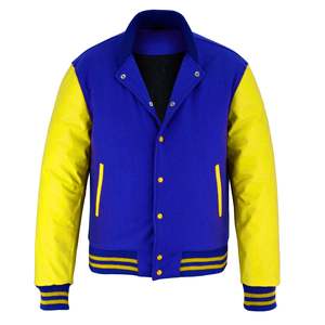 Chaqueta de exterior para hombre de alta calidad fabricada en fábrica, chaqueta universitaria de béisbol personalizada OEM, chaqueta universitaria de nuevo diseño para hombre - Product Image 3