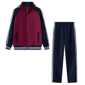 Traje de entrenamiento de poliéster 100% transpirable para hombre, personalizado OEM 2025, con cuello alto y media cremallera, para otoño - Product Image 1