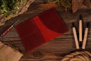 Secure Flight Genuine Leather Passport Holder Travel <b>Wallet</b> Custom Logo <b>RFID</b> <b>Blocking</b> Passport Cover Case Fashion Daily Use - Product Image 3