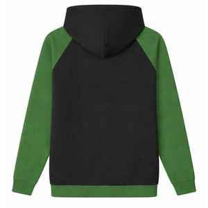 Sudadera con Capucha Negra de Manga Raglán Iota Phi Lambda Sorority con Mangas Verde Esmeralda y Letras Griegas, Prenda Casual para Mujer - Product Image 6