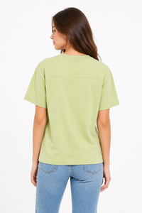 Camiseta Gráfica Oversize para Mujer, Casual, Holgada, Estampada, Manga Corta, Cuello Redondo, Mezcla de Algodón, Ligera, Transpirable, Verano - Product Image 3