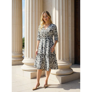 Robe mini décontractée de haute qualité à motif léopard pour femmes, achetez directement auprès d'un fournisseur indien au prix d'usine - Product Image 2
