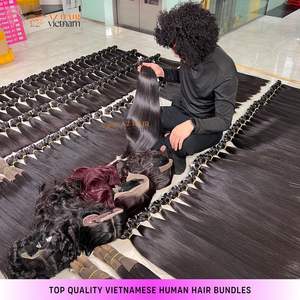 Vente en gros 100% Cuticules brutes alignées Vierge Os de cheveux humains droit Double tirage 10A 12A 15A Vendeurs de paquets de cheveux bruts vietnamiens - Product Image 3