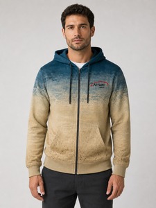 Sweat-shirt à capuche zippé personnalisé pour homme, mélange de coton, fermeture éclair intégrale, vêtements de sport décontractés pour l'extérieur, veste à capuche, nouveau style du fabricant - Product Image 1