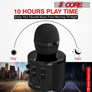 5 Core <b>Microphone</b> Wireless Karaoke Mic With Speaker 3 in 1 Portable <b>Bluetooth</b> Microfono Inalambrico - Product Image 3