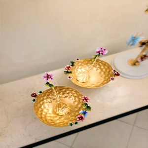 Cuenco de Latón para Diwali, Hecho a Mano, Redondo, Decoración de Mesa, Ceremonia Religiosa, Adornos para el Hogar y Festivales, También para Regalo - Product Image 5