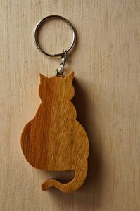 ผู้ผลิตพวงกุญแจไม้ทำมือ สลักข้อความตามสั่ง ของขวัญธีมความรัก พวงกุญแจไม้ สลักชื่อได้ จำนวนมาก - Product Image 4