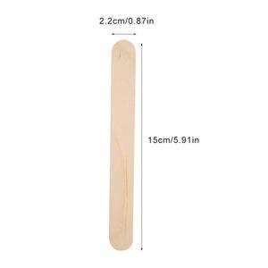 100 Depresores Linguales de Madera Desechables de 6 Pulgadas, No Estériles, para Depilación, Manualidades y Uso en Salones de Belleza - Product Image 4