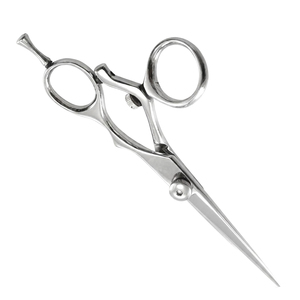Ciseaux de coiffure professionnels, acier inoxydable, pour droitiers, manche long, ciseaux de barbier, fabriqués au Pakistan - Product Image 6