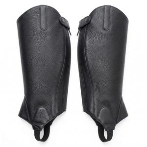 Custom Genuine Leather <b>Half</b> <b>Chaps</b> Wholesale Equestrian Horse Riding Gaiters Durable Cowhide Riding <b>Chaps</b> LHC-0002 - Product Image 6