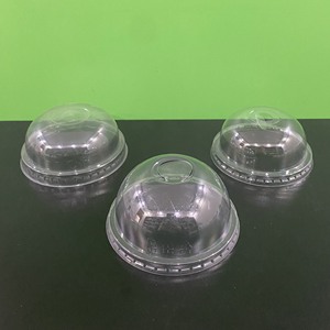 Couvercles en plastique PET/PP jetables à bas prix, fournis directement par l'usine, diamètre 90/93/98/120 mm, couvercles plats ou en dôme pour gobelets en plastique, transparents - Product Image 1