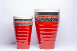 Pot de plante en plastique en forme de V de haute qualité durable léger résistant aux intempéries idéal pour les plantes de patio et de jardin de balcon à la maison - Product Image 4