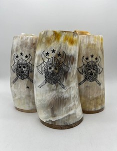 Handcrafted Latest Design Horn Travel Mug with Custom Logo and <b>Gift</b> <b>Box</b> Packaging for Restaurants Drinking Mug - Product Image 2