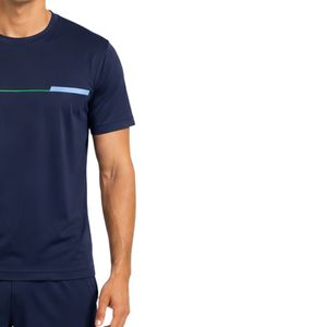 Manufacturer Men <b>Navy</b> Blue Performance Sports T Shirt Quick Dry Athletic Gym Running Training Tee Customized Logo OEM - Product Image 4