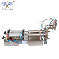 Machine de remplissage de liquides pneumatique à double tête Bespacker pour shampoing, gel douche, savon liquide et lessive