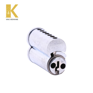 Cilindro de cerradura de puerta con logotipo personalizado disponible, latón cromado satinado, 7 pines, ranura en H, SFIC, para seguridad de puertas - Product Image 3