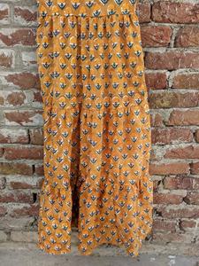 เดรสพิมพ์ลายบล็อกมือแบบฮิตขายดีปี 2026 คอเหลี่ยม แขนกุด สไตล์อินเดีย ผ้าฝ้ายอินเดีย ชุดยาว ราคาโรงงาน - Product Image 6