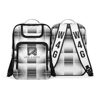 Tas Olahraga Kanvas Mikrofiber Ringan Multifungsi dengan Resleting untuk Penggunaan Serbaguna, Ransel Olahraga Nilon Kapasitas Besar