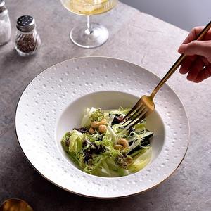 จานเซรามิกและชามตื้นลายดาวประดับท้องฟ้าสีขาวบริสุทธิ์ ดีไซน์ศิลปะ ทนทาน ปลอดสาร BPA เหมาะสำหรับร้านอาหารและบ้าน - Product Image 4