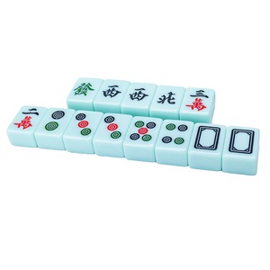 Mini Mahjong de voyage personnalisé <span class=keywords><strong>Paris</strong></span>, en acrylique américain, avec des pions vierges rouges, orange océan et violet, modèle New Ocean Orange American - Product Image 3