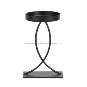 Bougeoir en fer noir élégant de qualité supérieure, centre de table élégant pour mariage et fête à des prix abordables auprès des fournisseurs - Product Image 6