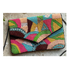 Indian <b>Boho</b> Designer Handmade Women's Canvas Messenger <b>Bag</b> Fashionable Shoulder Clutch for Evening Shopping Parties Wholesale - Product Image 6