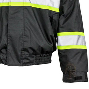 Veste de travail haute visibilité réfléchissante pour hommes, en polyester, avec fermeture éclair et poches - Product Image 3