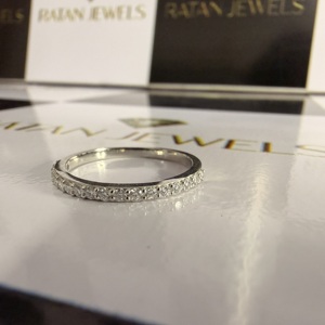 Custom Igi Certified <b>Fine</b> <b>Rings</b> Cvd Lab Grown Created Diamond 14k 18k White Gold Half Eternity Wedding Band <b>Ring</b> for Women Men - Product Image 2