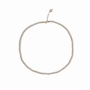 สร้อยคอไข่มุกน้ำจืดเม็ดเล็ก 3-4 มม. คุณภาพดี แสงเงาสวยงาม สำหรับผู้หญิง สไตล์หรูหรา 18K - Product Image 5