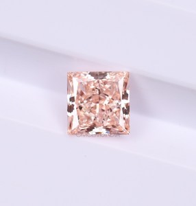 Diamante Rosa de 1.0 CT |   Diamante Cultivado en Laboratorio Princesa |   Diamante suelto de lujo para pendientes, anillo de aniversario, regalo de anillo de boda - Product Image 2
