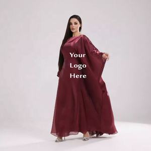 Abaya à la mode à manches longues et motif allover Robe islamique Borka respirante de haute qualité pour femme du Bangladesh - Product Image 3