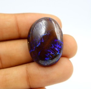 Natural Australian Boulder <b>Opal</b> Cabochon Loose Gemstone For Jewelry Making - Product Image 2